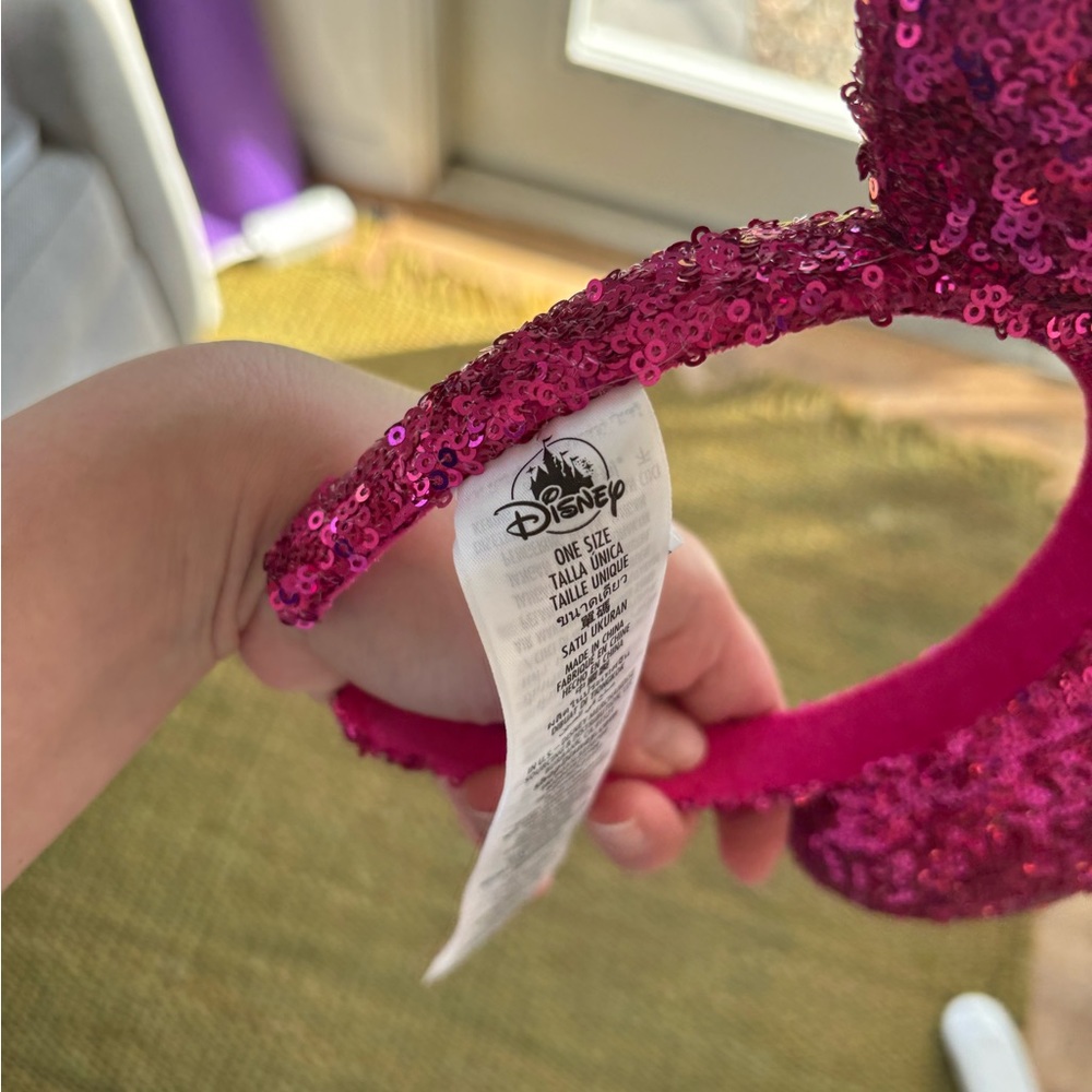 Solid Pink Mickey Ears - image 3